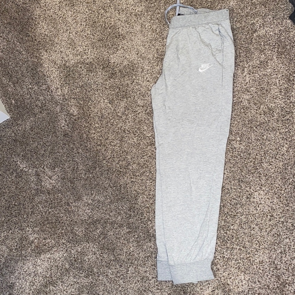 Grey Nike joggers